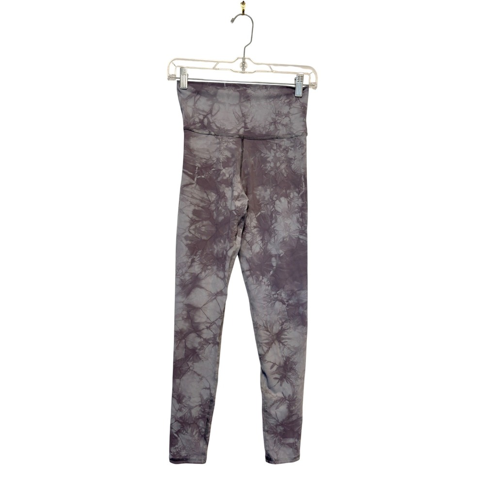 Electric & Rose Grey Tie Dye High Waisted Athletic Leggings Sz Small Made in USA